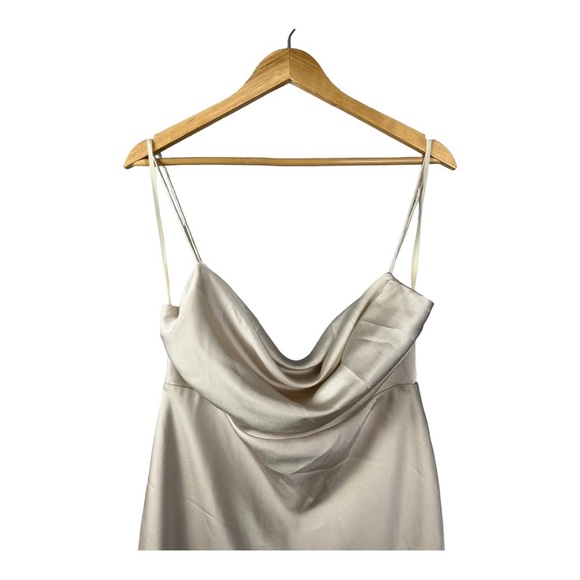 Fame and Partners NWT Rosabel Champagne Strap Dress | Size 10 - Picture 9 of 9